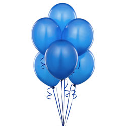 Blauwe ballonnen