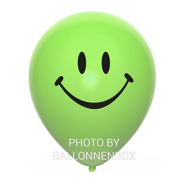 lichtgroene smiley ballonnen