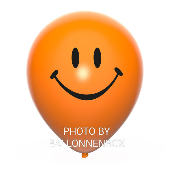 oranje smiley ballonnen