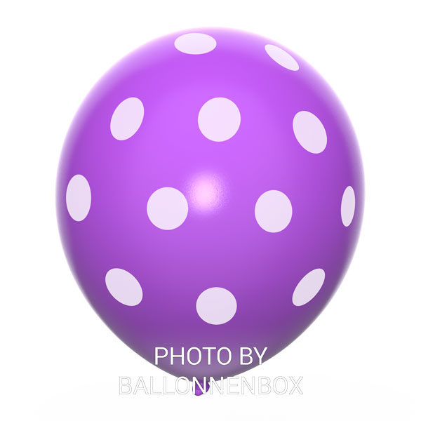 paarse ballonnen met stippen