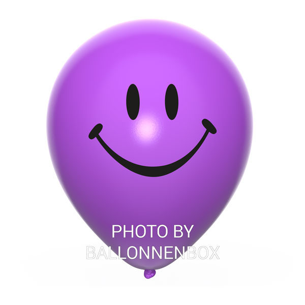 paarse smiley ballonnen