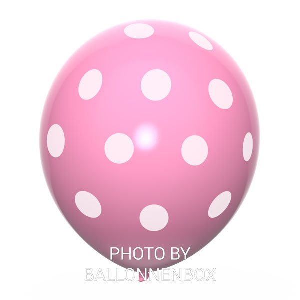 roze ballonnen met stippen