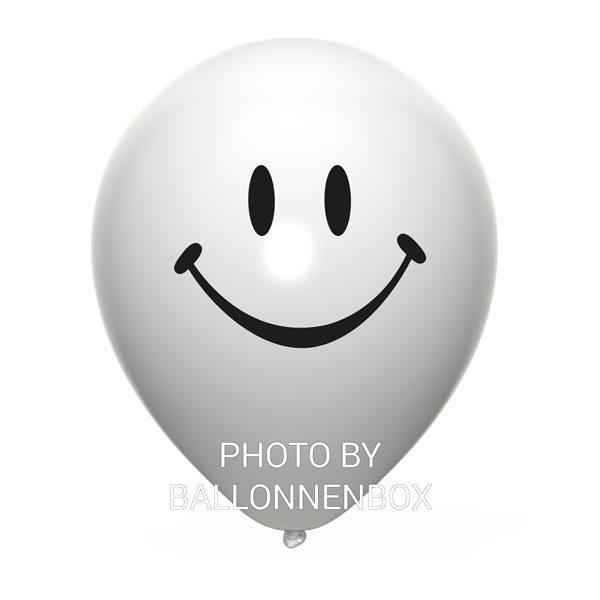 witte smiley ballonnen