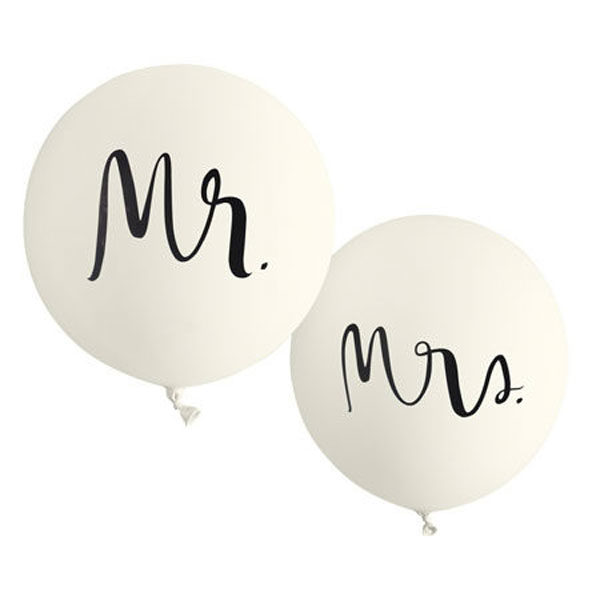 Mr and mrs ballonnen