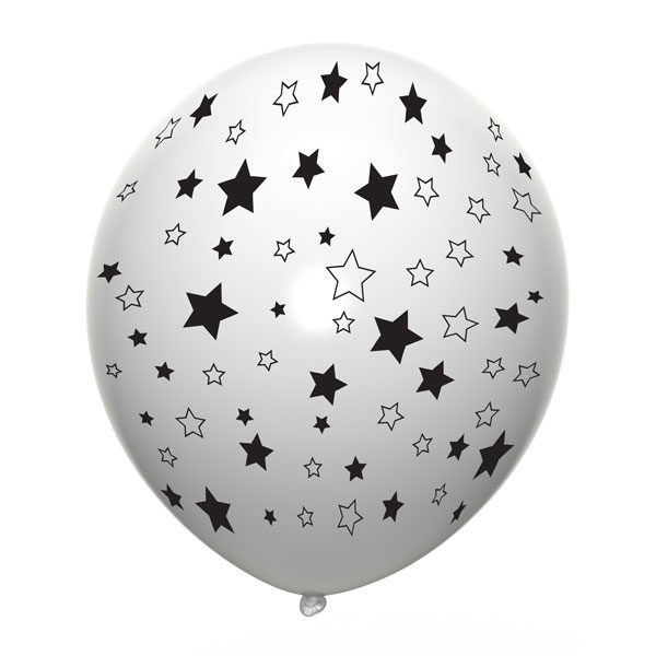 witte ballonnen met sterren