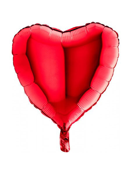 folieballon hart rood