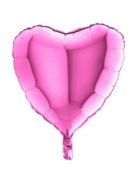 folieballon hart roze