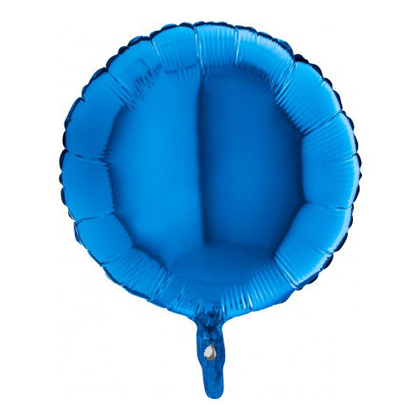 Folieballon rond blauw