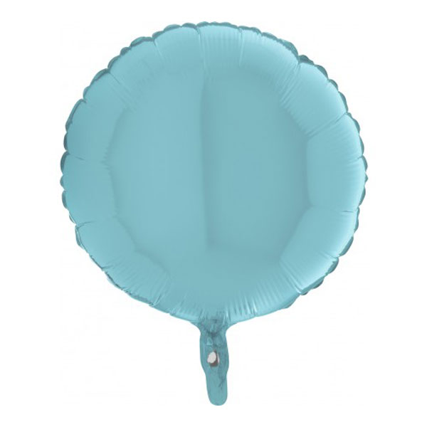 Folieballon rond lichtblauw