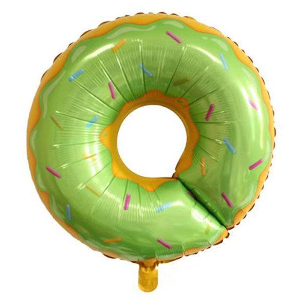 Folieballon donut groen