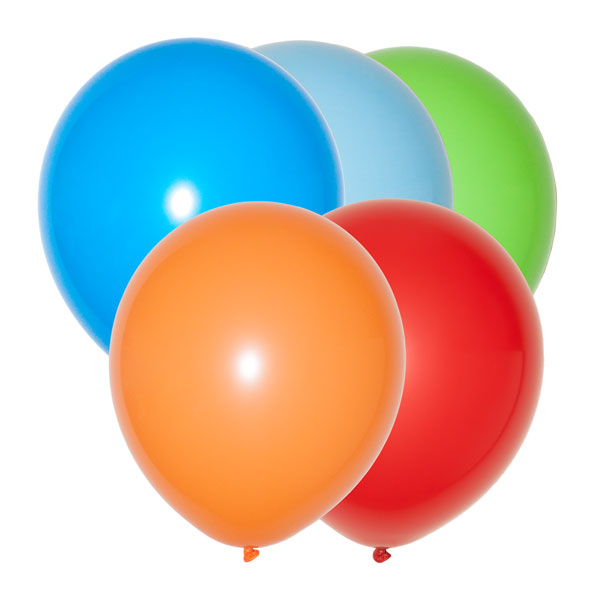 niezen Treinstation Rubber Assorti ballonnen 23cm – Ballonnenbox
