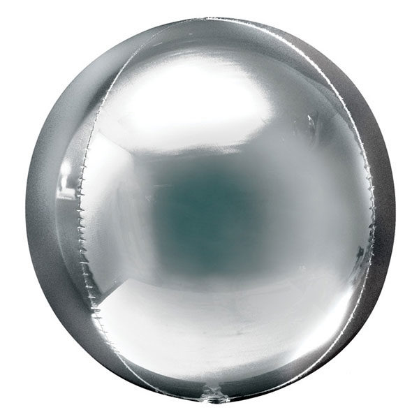 Orbz ballon zilver