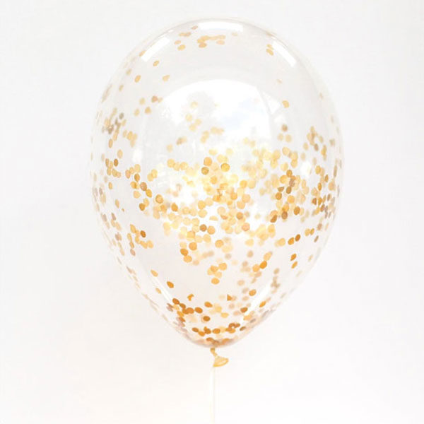 confetti ballonnen goud