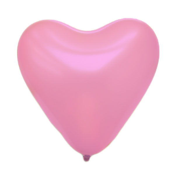 roze metallic hartjes ballonnen