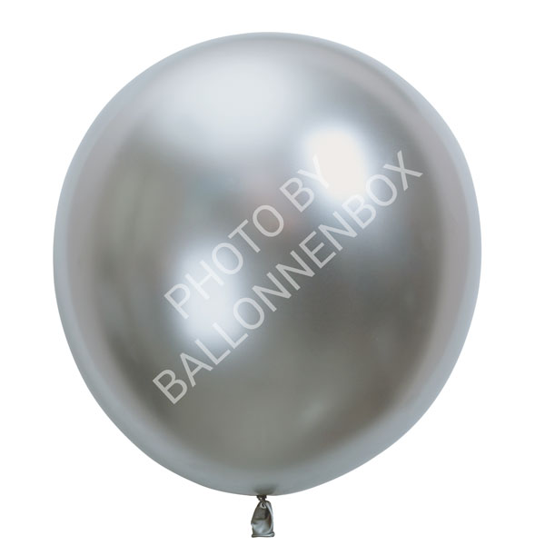 zilveren chrome ballonnen