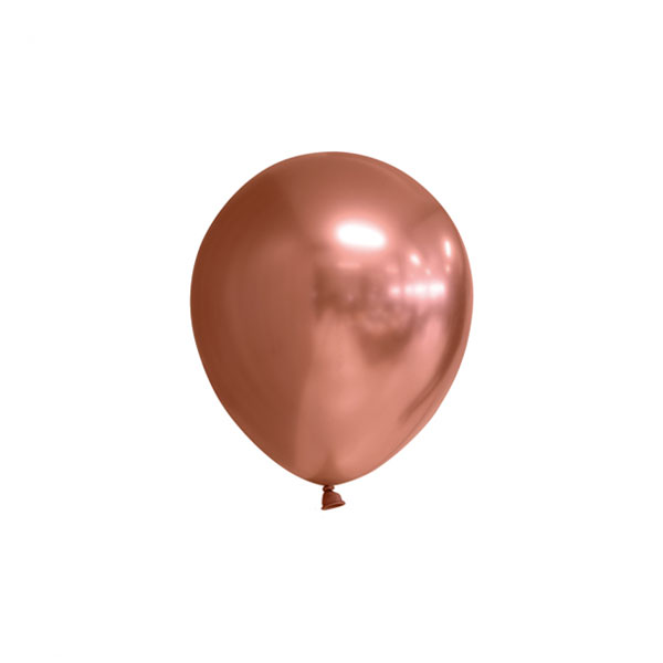 chrome koperen ballonnen 13cm