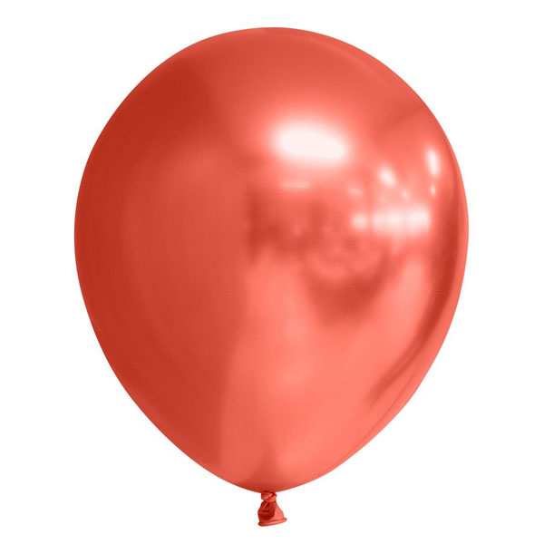 rode chroom ballonnen