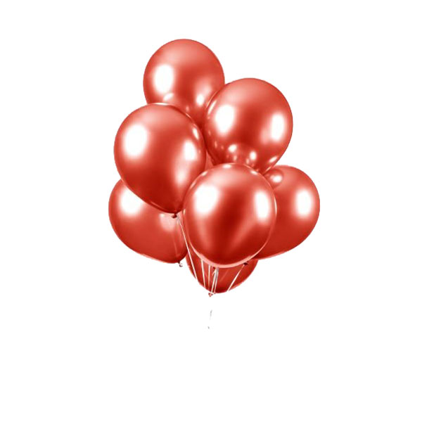 tros rode chroom ballonnen