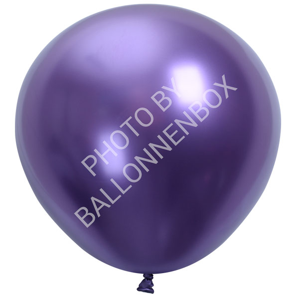 grote chrome paarse ballonnen