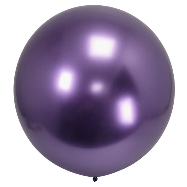 grote chrome paarse ballonnen