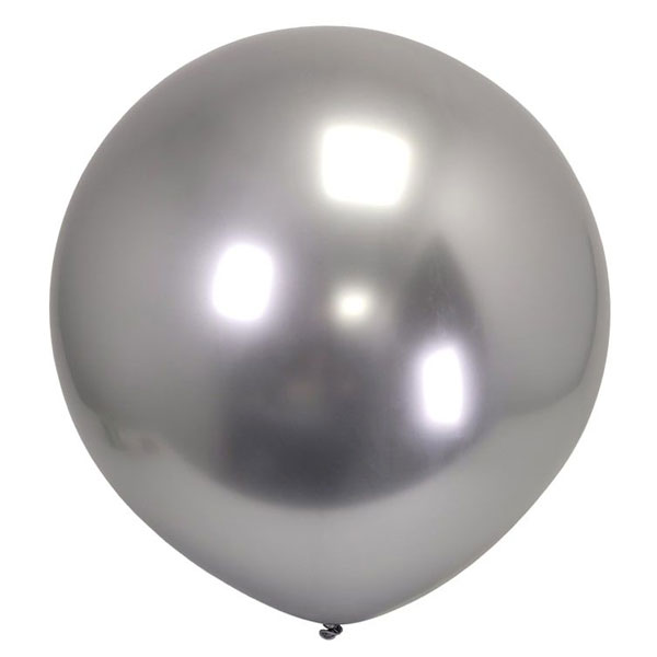 grote chrome zilveren ballonnen