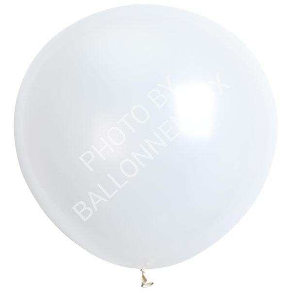 grote parelmoer witte metallic ballonnen